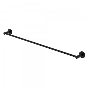 Kaya Single Towel Rail, 900mm, Matte Black